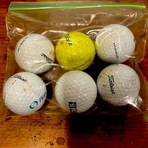 Titleist Used Golf Balls Bundle 6 DT Distance